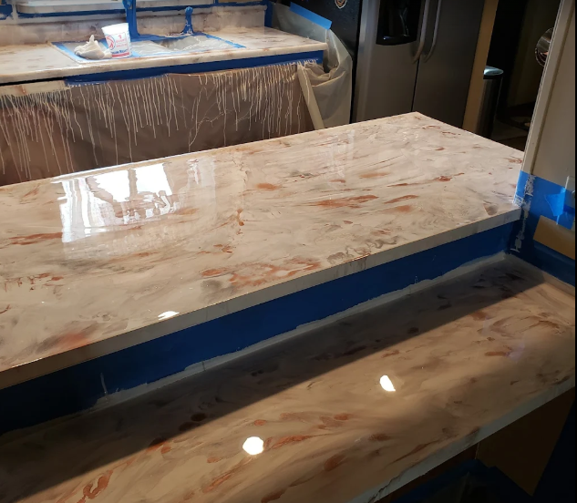 Epoxy countertop refinish